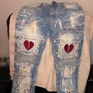 No love Mens Denim Jeans